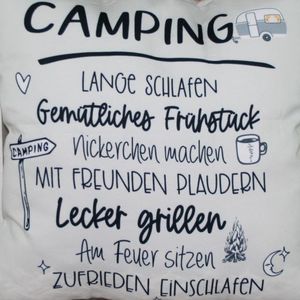Kissen Camping - Lange schlafen