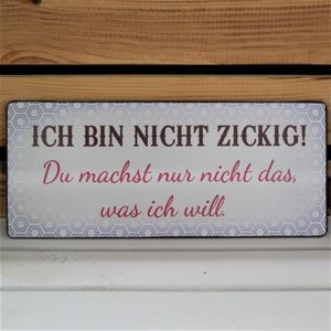 Schild "Ich bin nicht..."