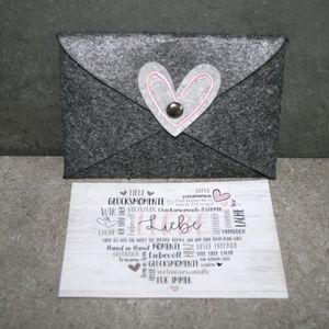 Geschenk-Kuvert Herz-Hochzeit