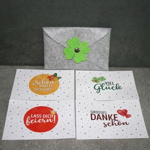 Geschenk-Kuvert Kleeblatt 