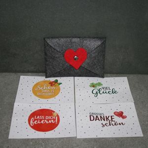Geschenk-Kuvert Herz