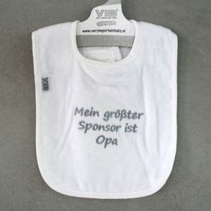 Lätzchen " Mein größter Sponsor..."