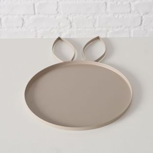 Kerzenteller Hase beige