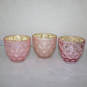 Teelicht pink/gold