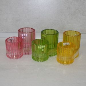 Teelicht-Set 2teilig pink