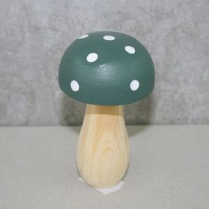 Pilz Holz türkis