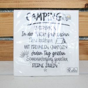 Servietten Camping 