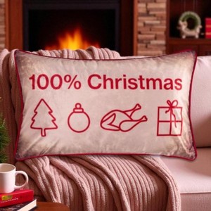 Kissenhülle "100% Christmas"